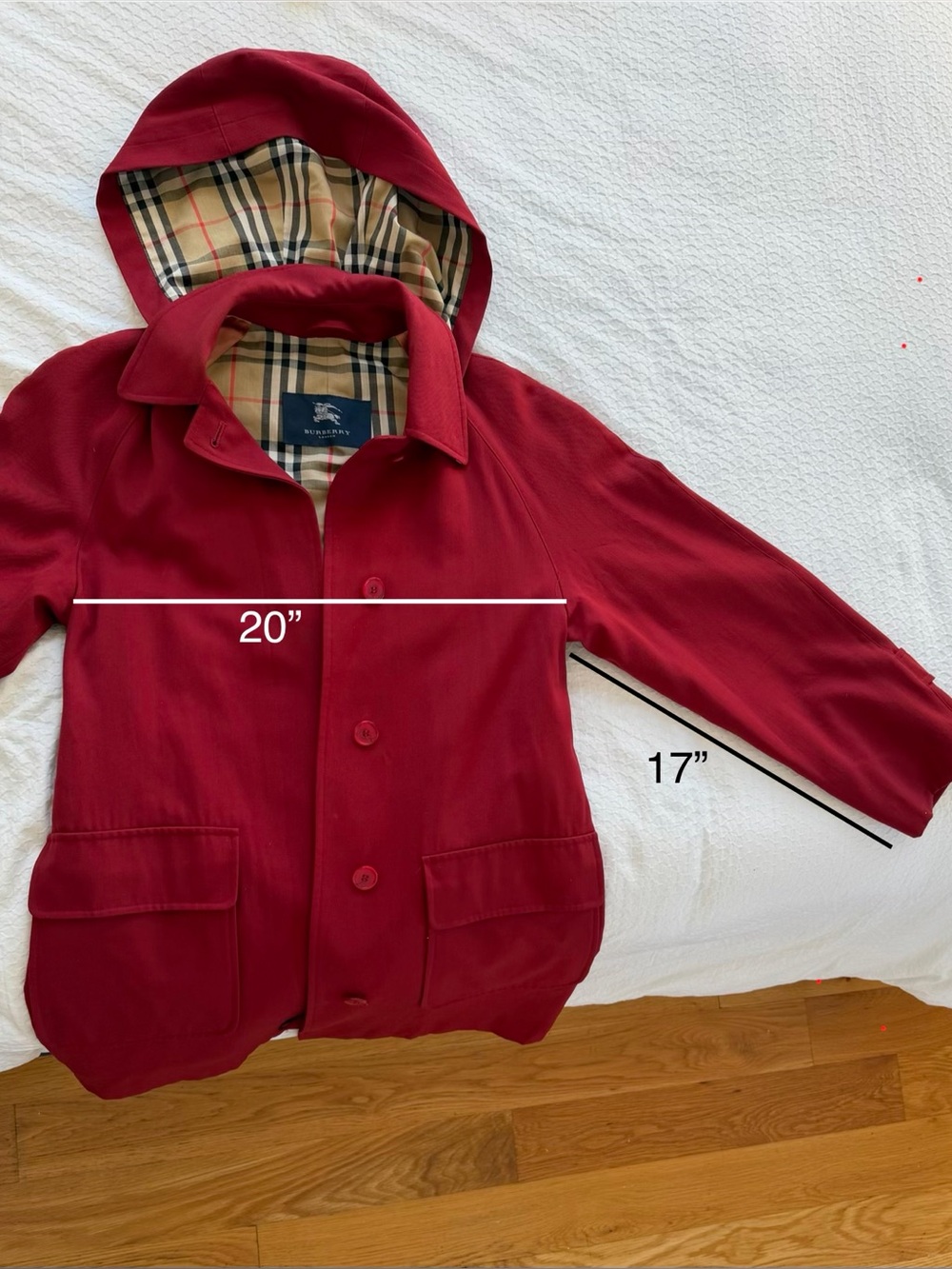Burberry coat with hood - Picture 5 of 8